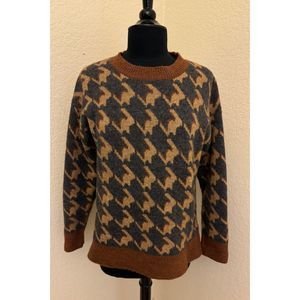 Mystree Houndstooth Sweater - Sz M